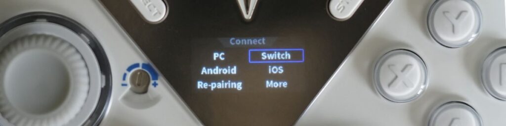 Flydigi APEX4 ホーム画面のSwitch接続設定
